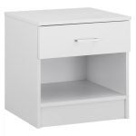 Κομοδινο Με 1 Συρταρι Laney Λευκο HM2345.05 45x35,5x47 Εκ.