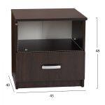 Κομοδινο Με Συρταρι Adler HM2431.02 Μελαμινη Wenge 45x40x48υεκ. - Image 7