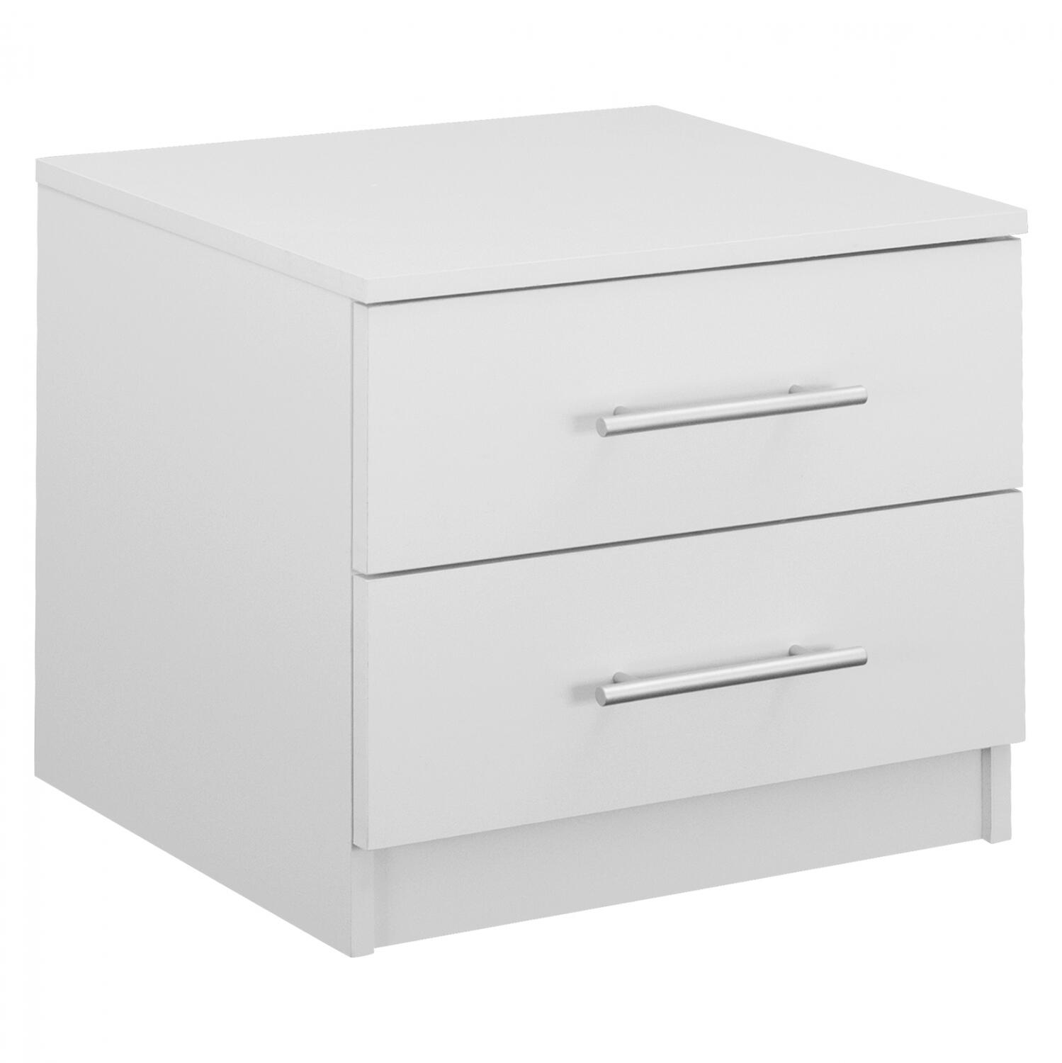 komodino-melaminis-fb9222005-leyko-48x40 Κομοδινο Μελαμινης Chelsea HM2220.05 Λευκο 48x40,5x41,5 Εκ. - Image 1