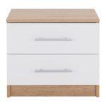 Κομοδινο Μελαμινης HM2220.06 Sonama - Λευκο 48x40,5x41,5 Εκ. - Image 4