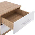 Κομοδινο Μελαμινης HM2220.06 Sonama - Λευκο 48x40,5x41,5 Εκ. - Image 5