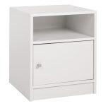 Κομοδινο Μελαμινης Malory HM2205.05 Λευκo 40x40x50yεκ.