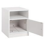 Κομοδινο Μελαμινης Malory HM2205.05 Λευκo 40x40x50yεκ. - Image 3
