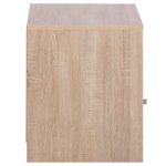 Κομοδινο Malory HM2205.04 Μελαμινη Sonama-Γκρι 40x40x50yεκ. - Image 4