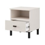 Κομοδινο Salamis NO1F Cashmere Χρωμα 39x35x45εκ - Image 4