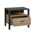 Κομοδινο Terrano Riviera Oak Χρωμα 55x40x49εκ - Image 4