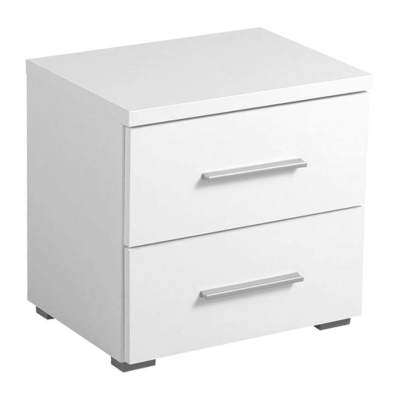 komodino-uni-no2f-leyko-445335431669629031 Κομοδινο Uni NO2F Λευκό 44,5x33,5x43εκ - Image 1