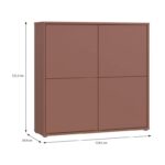Κομοτα Alice Terracotta Χρωμα 125x35x122εκ - Image 5