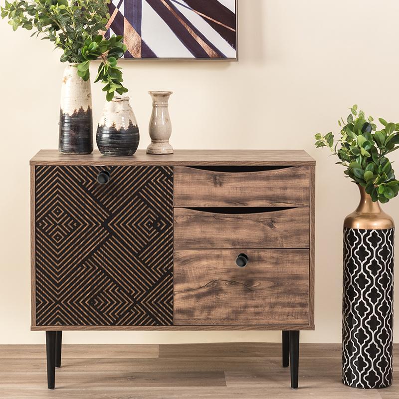 komota-fylliana-home-mayri-grey-oak-9039575-z11638972903 Κομοτα Fylliana "Home" Μαυρο Με Grey Oak 90x39.5x75εκ - Image 1