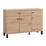 Κομοτα-Μπουφες Almond 115 3k1f3v Artisan Oak Χρωμα 116x35x78εκ