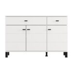 Κομοτα-Μπουφες Almond 115 3k2f3v Λευκο Χρωμα 116x35x78εκ - Image 3
