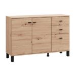 Κομοτα-Μπουφες Almond 115 3k3f2v Artisan Oak Χρωμα 116x35x78εκ