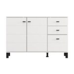 Κομοτα-Μπουφες Almond 115 3k3f2v Λευκο Χρωμα 116x35x78εκ - Image 3