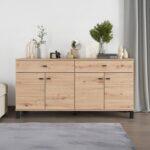 Κομοτα-Μπουφες Almond 154 4k2f4v Artisan Oak Χρωμα 154x35x78εκ - Image 2
