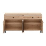 Κομοτα-Μπουφες Almond 154 4k2f4v Artisan Oak Χρωμα 154x35x78εκ - Image 4