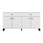 Κομοτα-Μπουφες Almond 154 4k2f4v Λευκο Χρωμα 154x35x78εκ - Image 3