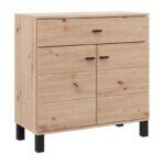 Κομοτα-Μπουφες Almond 77 2k1f2v Artisan Oak Χρωμα 77x35x78εκ