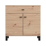 Κομοτα-Μπουφες Almond 77 2k1f2v Artisan Oak Χρωμα 77x35x78εκ - Image 3