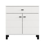 Κομοτα-Μπουφες Almond 77 2k1f2v Λευκο Χρωμα 77x35x78εκ - Image 3