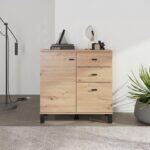 Κομοτα-Μπουφες Almond 77 2k3f1v Artisan Oak Χρωμα 77x35x78εκ - Image 2