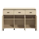 Κομοτα-Μπουφες Arbela 3k3f3v Light Port Oak Χρωμα 138x40x90εκ - Image 4