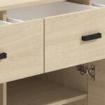 Κομοτα-Μπουφες Arbela 3k3f3v Light Port Oak Χρωμα 138x40x90εκ - Image 5