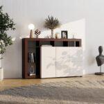 Κομοτα-Μπουφες Argyll 154 3k3v Op Cashmere Με Dark Tailor Oak Χρωμα 155x40x100εκ - Image 2