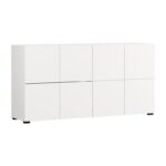 Κομοτα-Μπουφες Argyll 154 4k2f2v Λευκο Χρωμα 155x40x79εκ