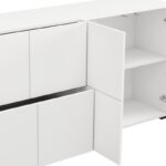 Κομοτα-Μπουφες Argyll 154 4k2f2v Λευκο Χρωμα 155x40x79εκ - Image 5