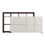 Κομοτα-Μπουφες Argyll 192 4k2f2v Op Cashmere Με Dark Tailor Oak Χρωμα 193x40x100εκ - Image 3