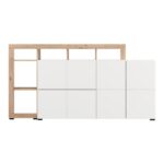 Κομοτα-Μπουφες Argyll 192 4k2f2v Op Λευκο Με Artisan Oak Χρωμα 193x40x100εκ - Image 3