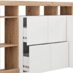 Κομοτα-Μπουφες Argyll 192 4k2f2v Op Λευκο Με Artisan Oak Χρωμα 193x40x100εκ - Image 6