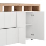 Κομοτα-Μπουφες Argyll 192 4k2f2v Op Λευκο Με Artisan Oak Χρωμα 193x40x100εκ - Image 7
