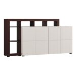 Κομοτα-Μπουφες Argyll 192 4k4v Op Cashmere Με Dark Tailor Oak Χρωμα 193x40x100εκ