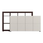 Κομοτα-Μπουφες Argyll 192 4k4v Op Cashmere Με Dark Tailor Oak Χρωμα 193x40x100εκ - Image 3
