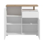 Κομοτα-Μπουφες Aterno 103 2k1f2v Λευκο/Artisan Χρωμα 103x40x94εκ - Image 4