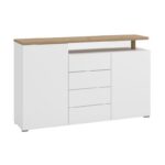 Κομοτα-Μπουφες Aterno 154 3k4f2v Λευκο/Artisan Χρωμα 154x40x94εκ