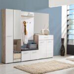 Κομοτα-Μπουφες Beny 2k1f Grey Oak-Λευκη Λακα 79x35x97,5εκ - Image 2