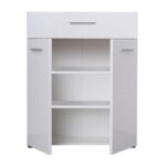 Κομοτα-Μπουφες Beny 2k1f Λευκο-Λευκη Λακα 79x35x97,5εκ - Image 4