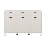 Κομοτα-Μπουφες Brest 3κ3f Cashmere-Cashmere Mat Χρωμα 138x40x90εκ - Image 3