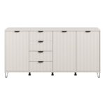 Κομοτα-Μπουφες Brest 4κ4f Cashmere-Cashmere Ματ Χρωμα 183x40x91εκ - Image 3