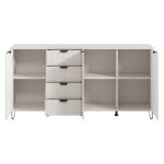 Κομοτα-Μπουφες Brest 4κ4f Cashmere-Cashmere Ματ Χρωμα 183x40x91εκ - Image 5