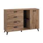 Κομοτα-Μπουφες Corvia 3k4f Flagstaf-Carbon 138x40x90εκ
