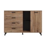 Κομοτα-Μπουφες Corvia 3k4f Flagstaf-Carbon 138x40x90εκ - Image 3