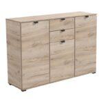 Κομοτα-Μπουφες Duero 3k2f Grey Oak 135x40x95εκ