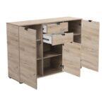 Κομοτα-Μπουφες Duero 3k2f Grey Oak 135x40x95εκ - Image 4