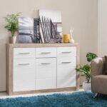 ΚΟΜΟΤΑ-ΜΠΟΥΦΕΣ Etna 3K3F Grey Oak - Λευκή Λάκκα 133x35x90.5εκ - Image 2