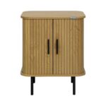 Κομοδινο Fylliana Curve Sonoma Χρωμα 48x40x60εκ - Image 2