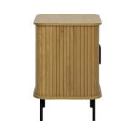 Κομοδινο Fylliana Curve Sonoma Χρωμα 48x40x60εκ - Image 3