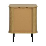 Κομοδινο Fylliana Curve Sonoma Χρωμα 48x40x60εκ - Image 4